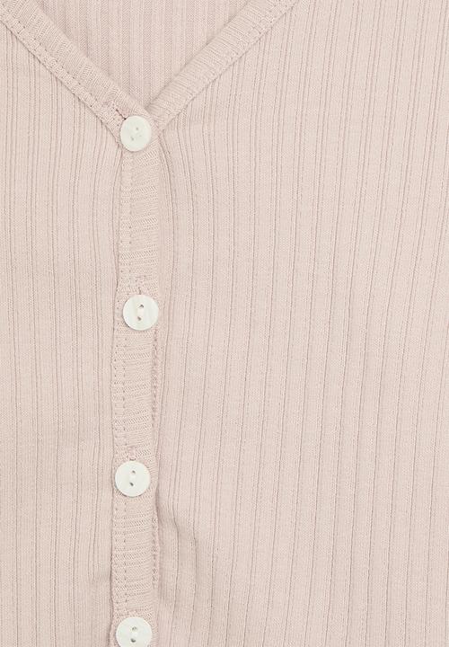 Pop Candy - Buttoned up knit jersey - pink