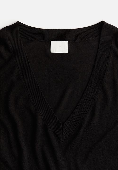 H&M - V-neck jumper - black