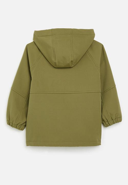 Pop Candy - Hooded wind breaker - olive green