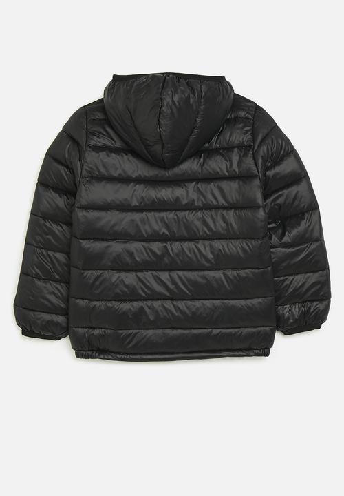 Pop Candy - Hooded puffer jacket - black