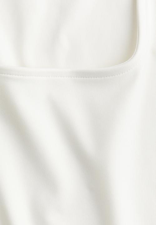 H&M - Square-neck vest top - cream