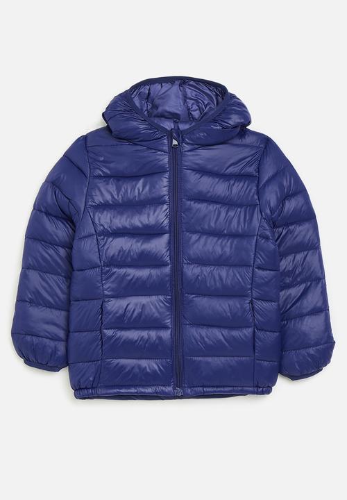 Pop Candy - Hooded puffer jacket - royal blue