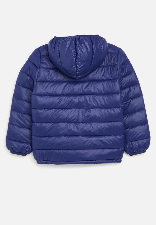 Pop Candy - Hooded puffer jacket - royal blue