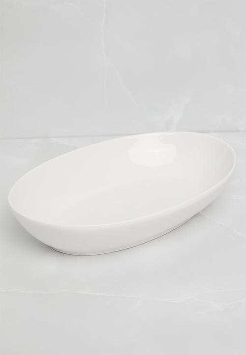Maxwell & Williams - Wba oval bowl 30x20cm - white