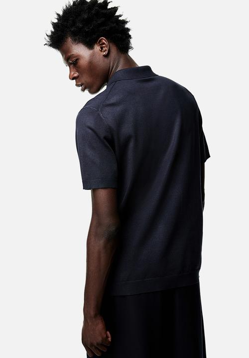 H&M - Slim fit polo shirt - navy blue