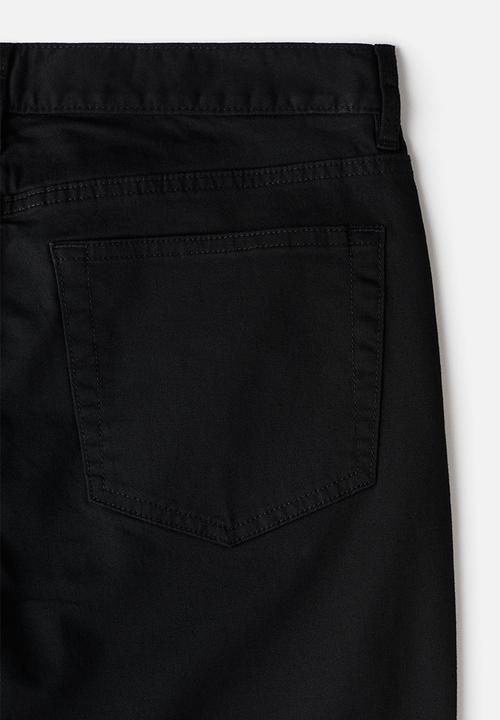 H&M - Slim fit 5-pocket trousers - black