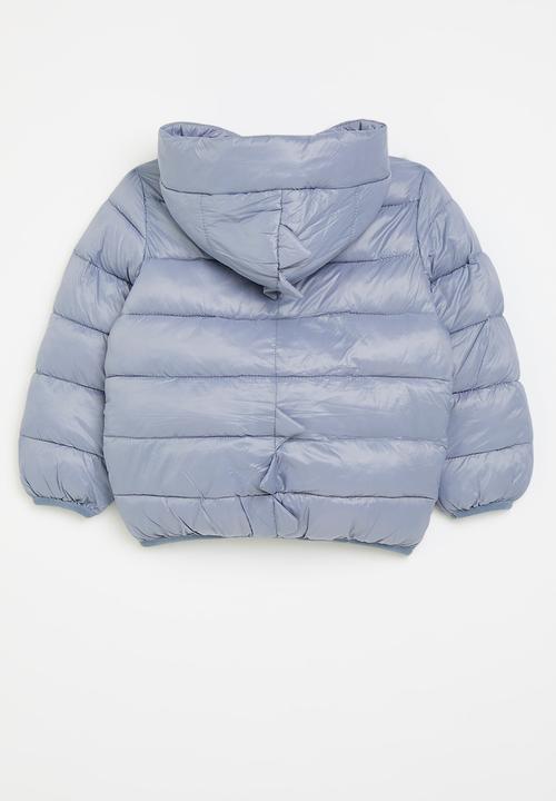 Pop Candy - Hooded puffer jacket - blue
