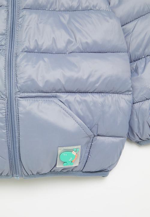 Pop Candy - Hooded puffer jacket - blue