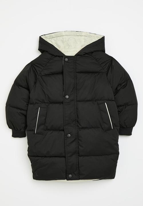 Pop Candy - Midi puffer jacket - black