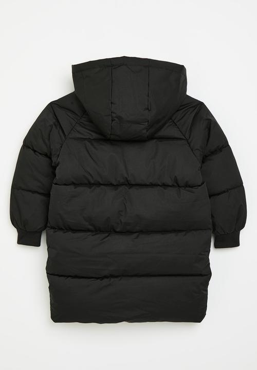Pop Candy - Midi puffer jacket - black
