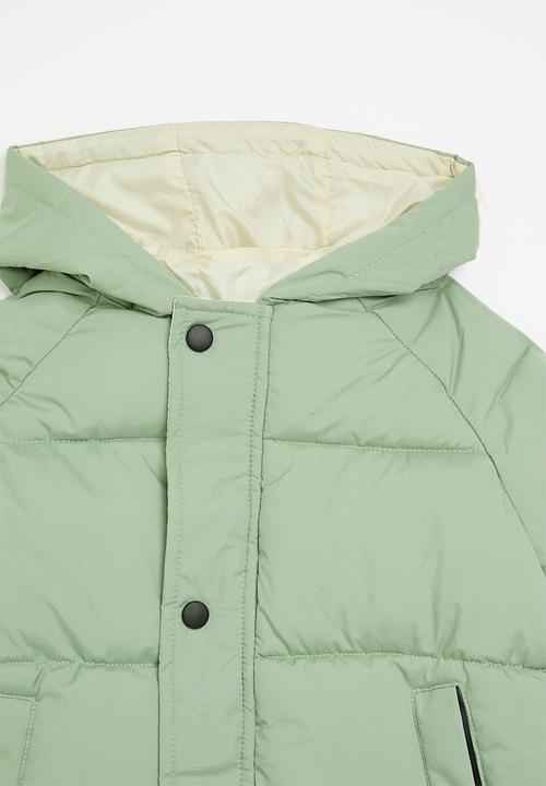 Pop Candy - Midi puffer jacket - green