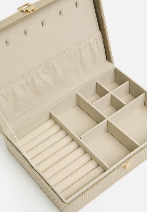 Storage Solutions - Luxe jewellery organizer - khaki