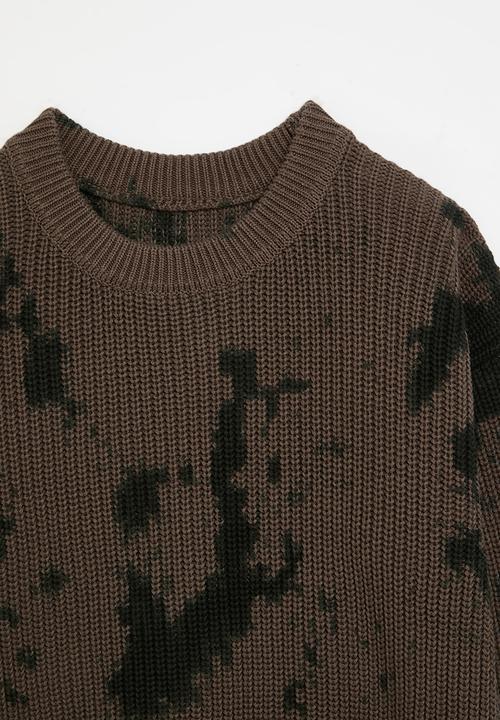 Pop Candy - Knitted jersey - navy blue & beige