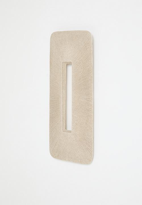 Sixth Floor - Sanstone wall plaque - beige
