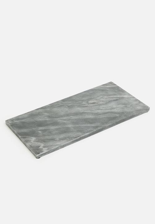 Excellent Houseware - Marble cheese board - black