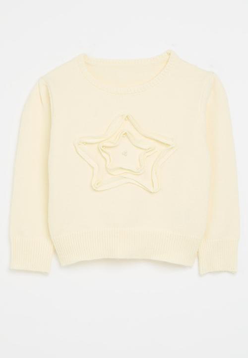Pop Candy - Applique sweater - off white