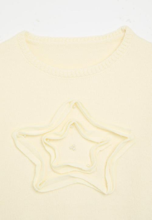 Pop Candy - Applique sweater - off white