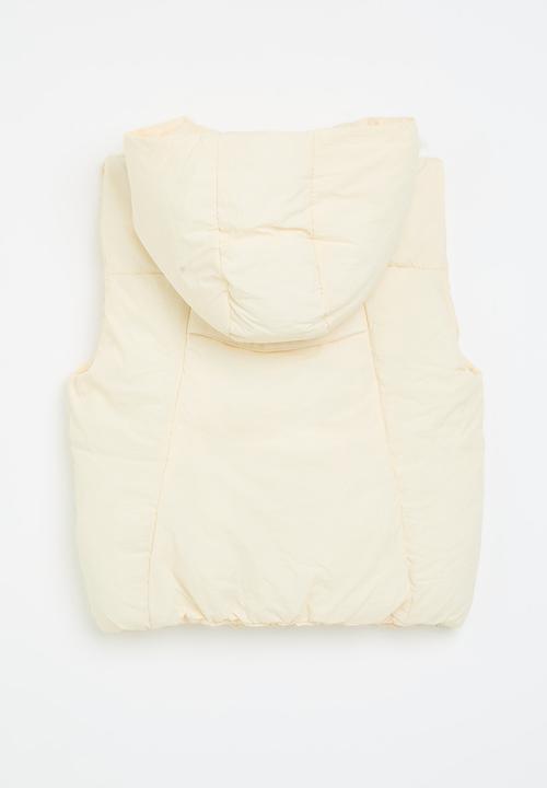 Pop Candy - Hooded gilet - white