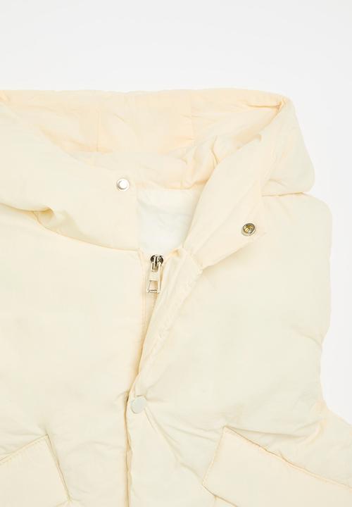 Pop Candy - Hooded gilet - white