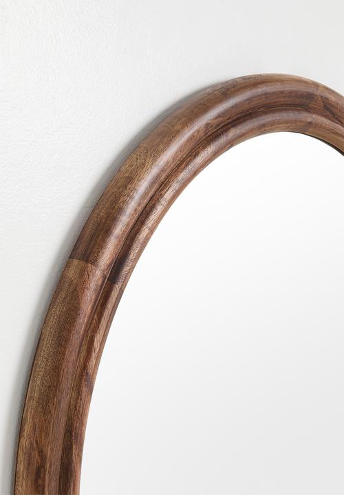 Sixth Floor - Wooden round Mirror