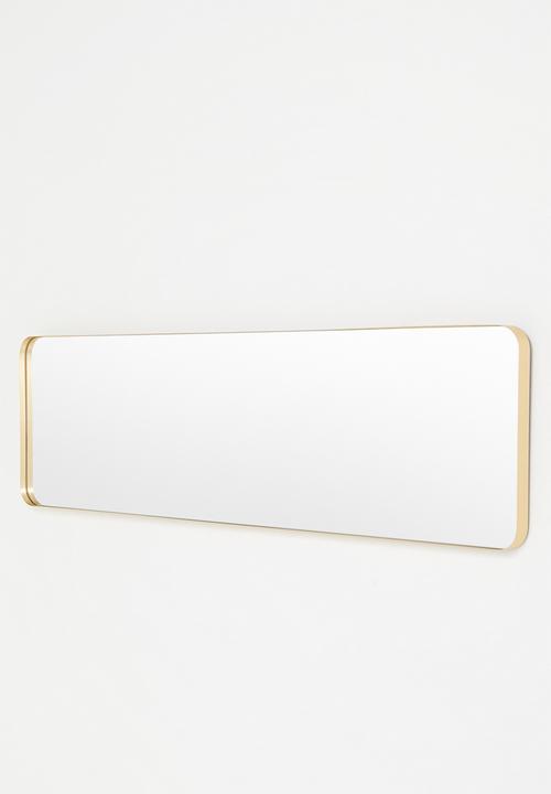 Sixth Floor - Aluminium Framed Full Length Mirror - Plated Gold