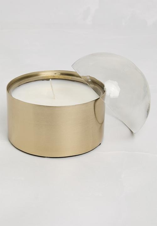 Sixth Floor - Glass Dome Candle - Gold