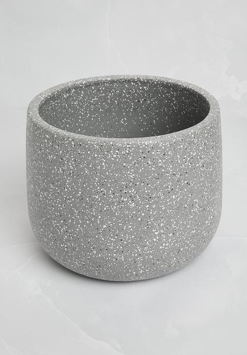 H&S - Speckle nesting planter set of 3 - gravel