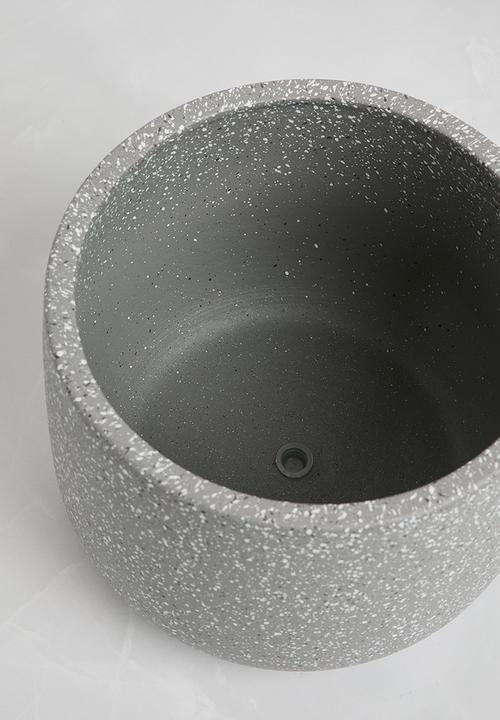 H&S - Speckle nesting planter set of 3 - gravel