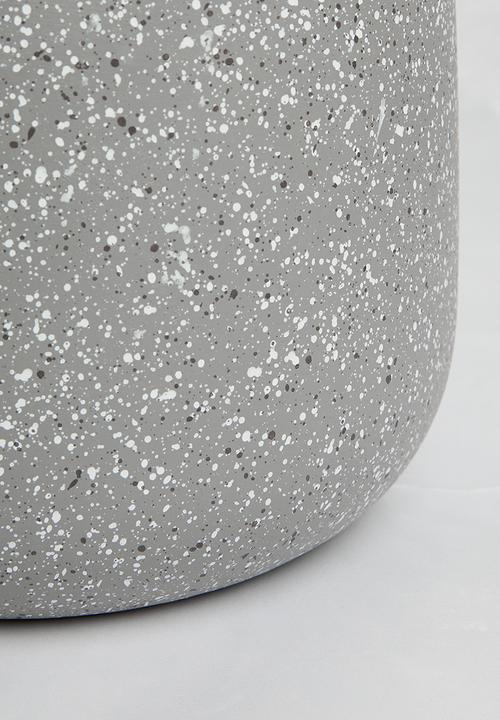 H&S - Speckle nesting planter set of 3 - gravel