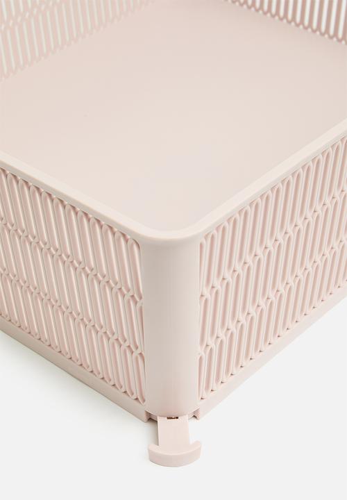 Storage Solutions - Stackable storage basket - pink