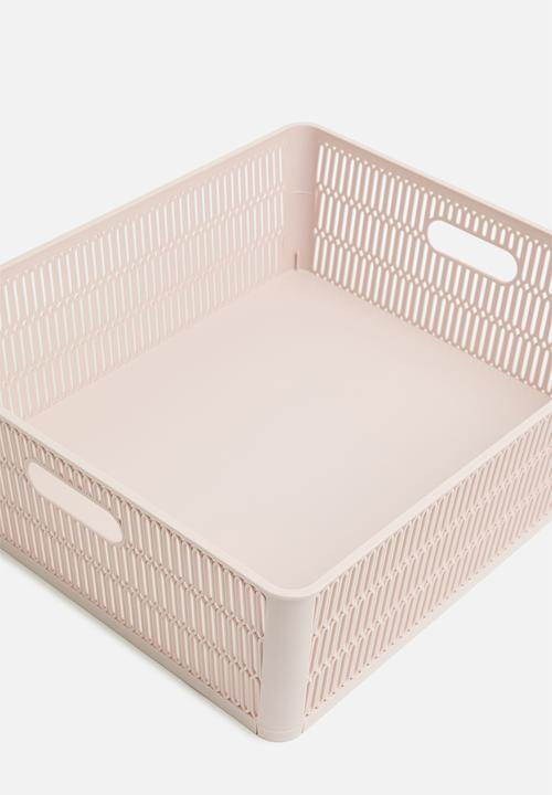 Storage Solutions - Stackable storage basket - pink
