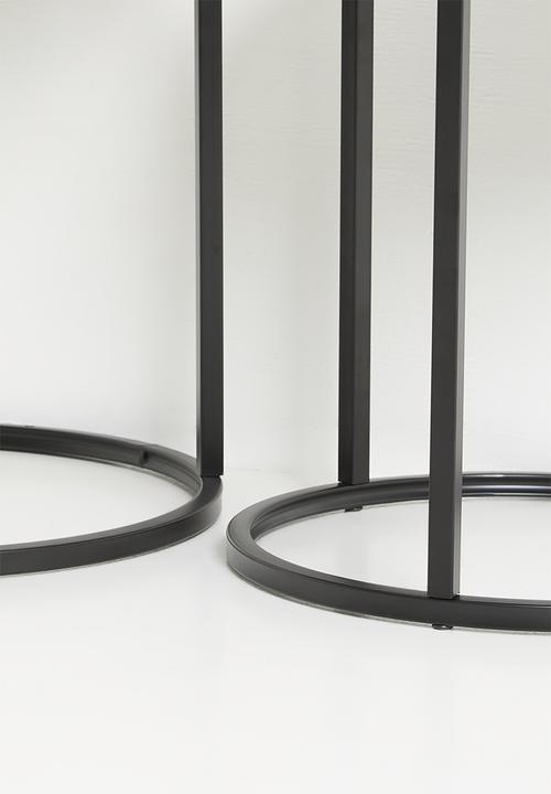 H&S - Alora side table set of 2-natural