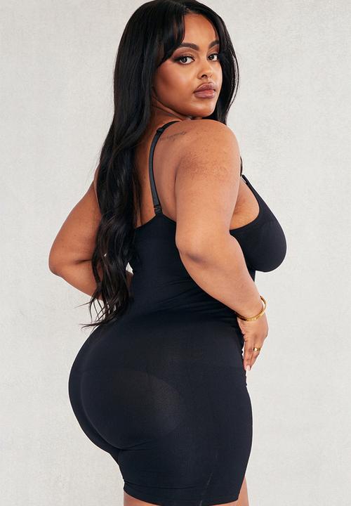 PrettyLittleThing - Plus shapewear unitard - black