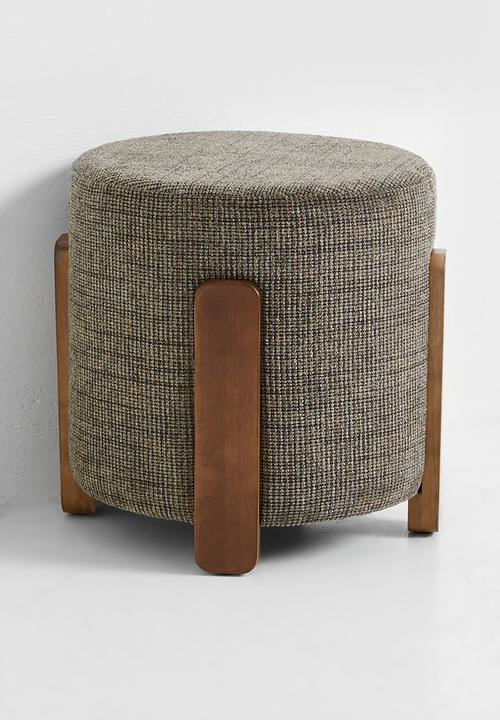 Sixth Floor - Bree ottoman - charcoal