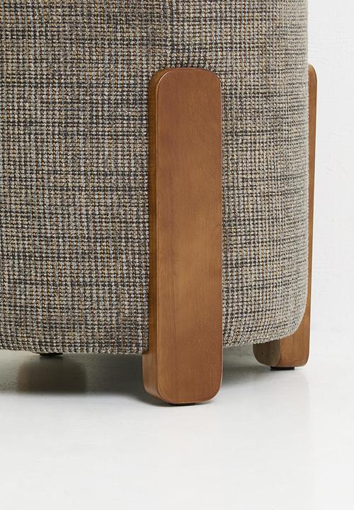 Sixth Floor - Bree ottoman - charcoal