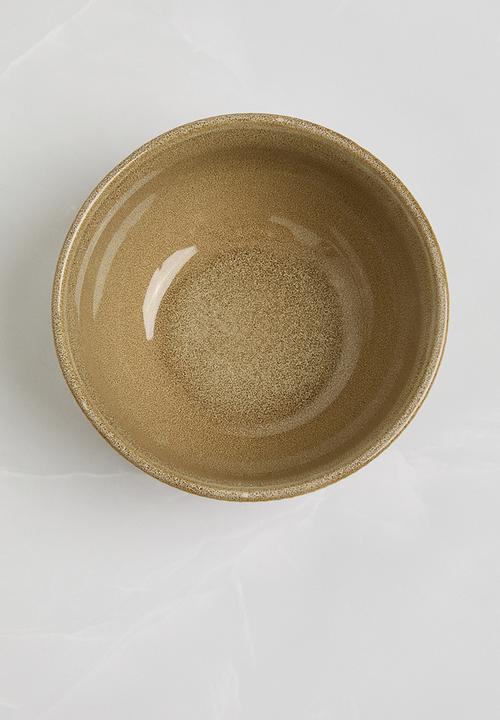 Excellent Houseware - Haze serving bowl set of 3 - taupe
