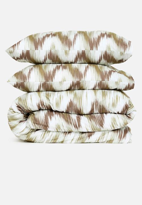 Ikat Wave Super Soft Duvet Set - Multi