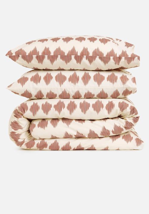 Suri Cotton Blend Duvet Set - Rust