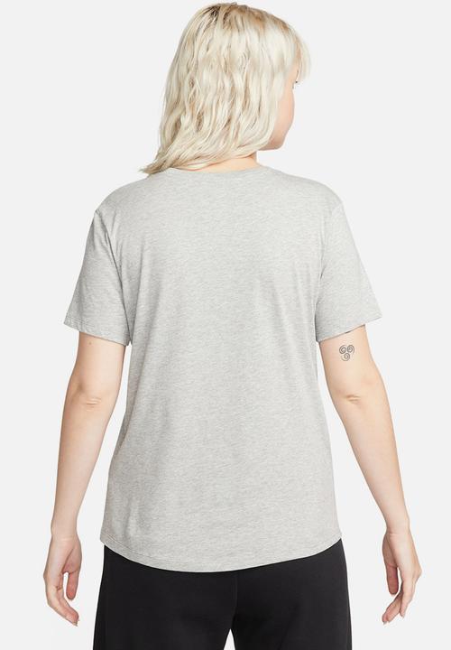 Nike - Nike Essential Tee - dk grey heather/white