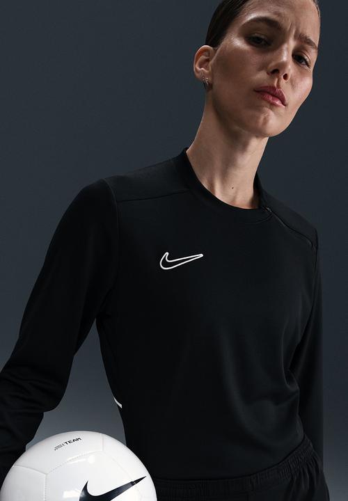 Nike - Nike Academy Crew Top - Black/White/White