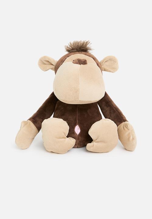 H&S - Plush monkey doorstop - brown
