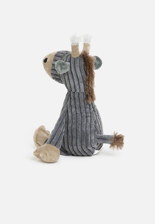 H&S - Plush raffie doorstop - grey