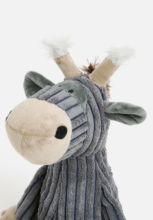 H&S - Plush raffie doorstop - grey