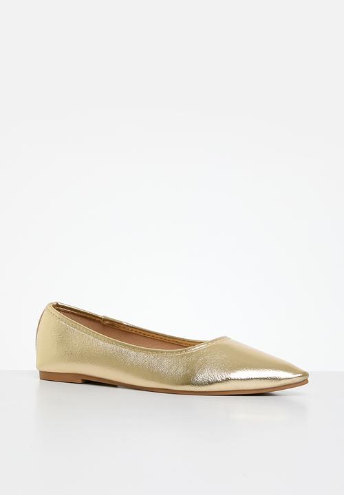 Cotton On - Prima point ballerina - gold textured