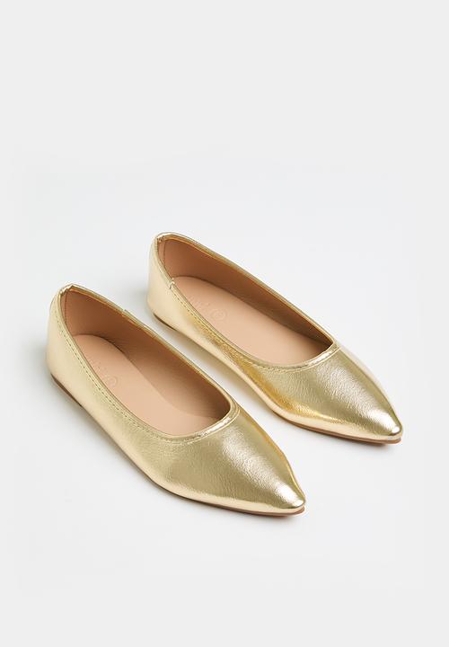 Cotton On - Prima point ballerina - gold textured