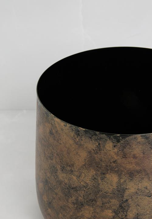 Sixth Floor - Distressed metal pots set of 2