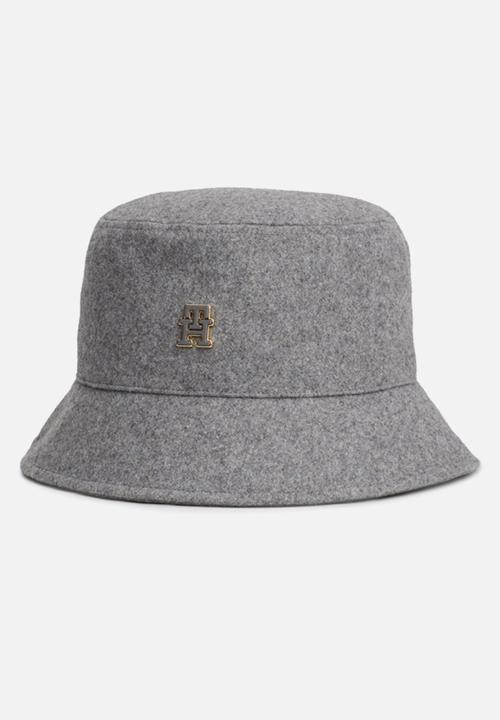 Tommy Hilfiger - monogram bucket hat-grey melange