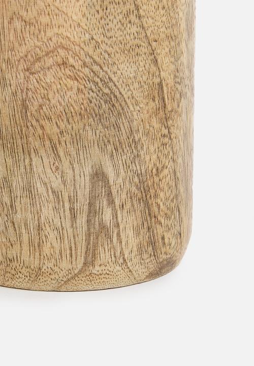 H&S - Wooden Vase – Natural