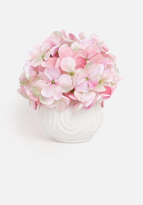 H&S - Petal porcelain vase - white