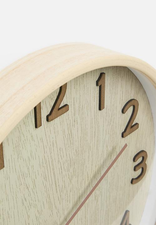 H&S - Mega wall clock - natural